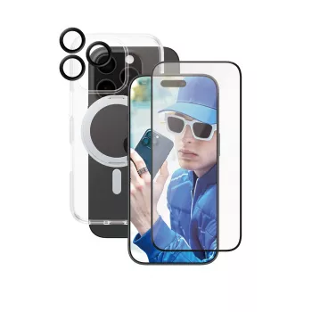 PanzerGlass CARE by ® 3-in-1 Ceramic Bundle iPhone 16 Pro