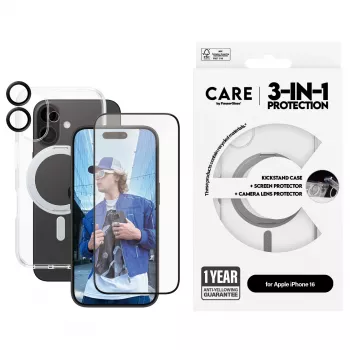 PanzerGlass CARE by ® 3-in-1 Ceramic Bundle iPhone 16