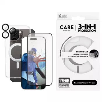 PanzerGlass CARE™ by ® 3-in-1 Ceramic Bundle iPhone 16 Pro Max