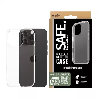 PanzerGlass SAFE. by ® TPU Dėklas Skaidrus iPhone 16 Pro