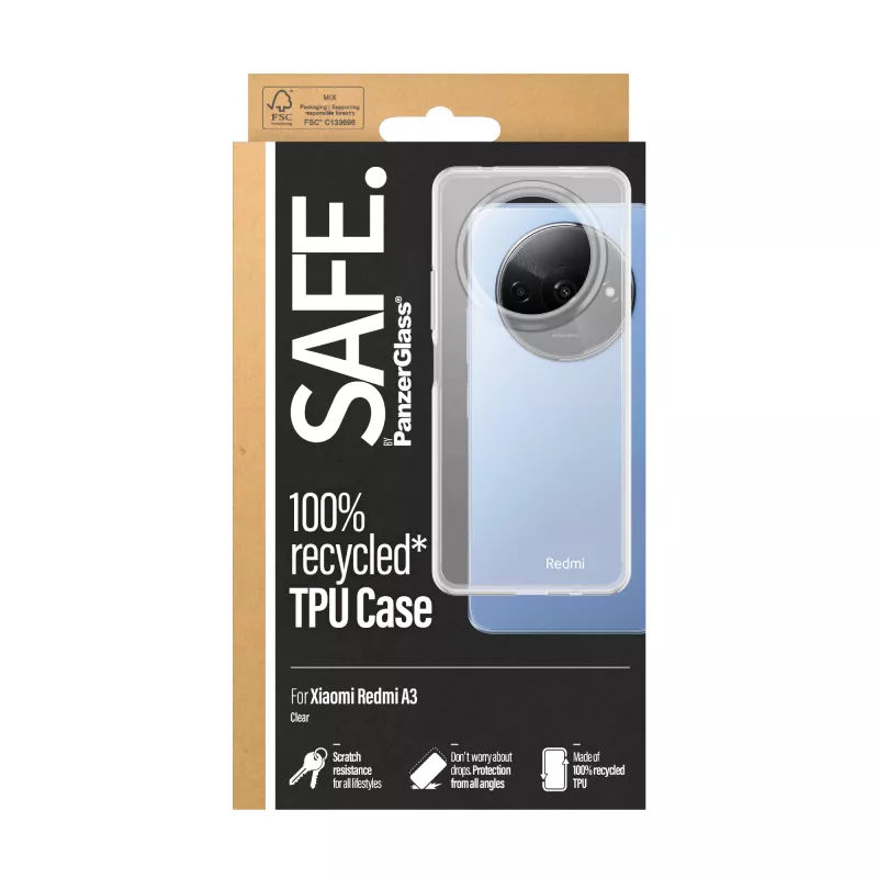 PanzerGlass SAFE. TPU Dėklas Skaidrus Xiaomi Redmi A3