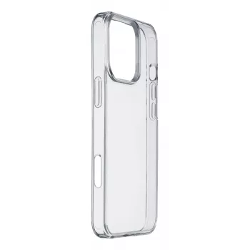 Cellularline Clear Strong - iPhone 16 Pro kietas dėklas su guminiais kraštais