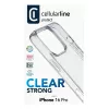 Cellularline Clear Strong - iPhone 16 Pro kietas dėklas su guminiais kraštais
