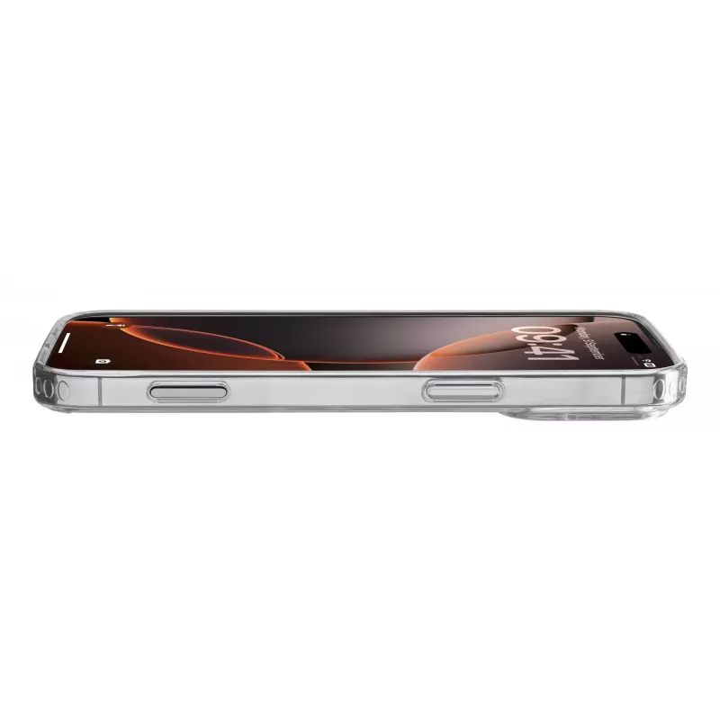 Cellularline Clear Strong - iPhone 16 Pro kietas dėklas su guminiais kraštais