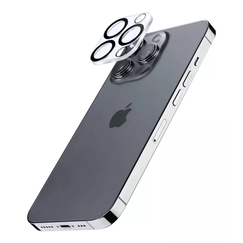 Cellularline apsauginis stiklas fotoaparatui, skirtas Apple iPhone 16 Pro Max, permatomas, atsparus įbrėžimams ir smūgiams