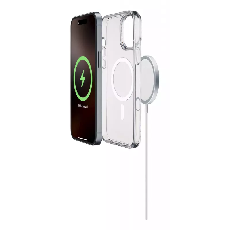 Cellularline Gloss Mag - iPhone 16 Pro Max magnetinis dėklas, skirtas įkrovimui ir tvirtinimui prie MagSafe įkroviklio