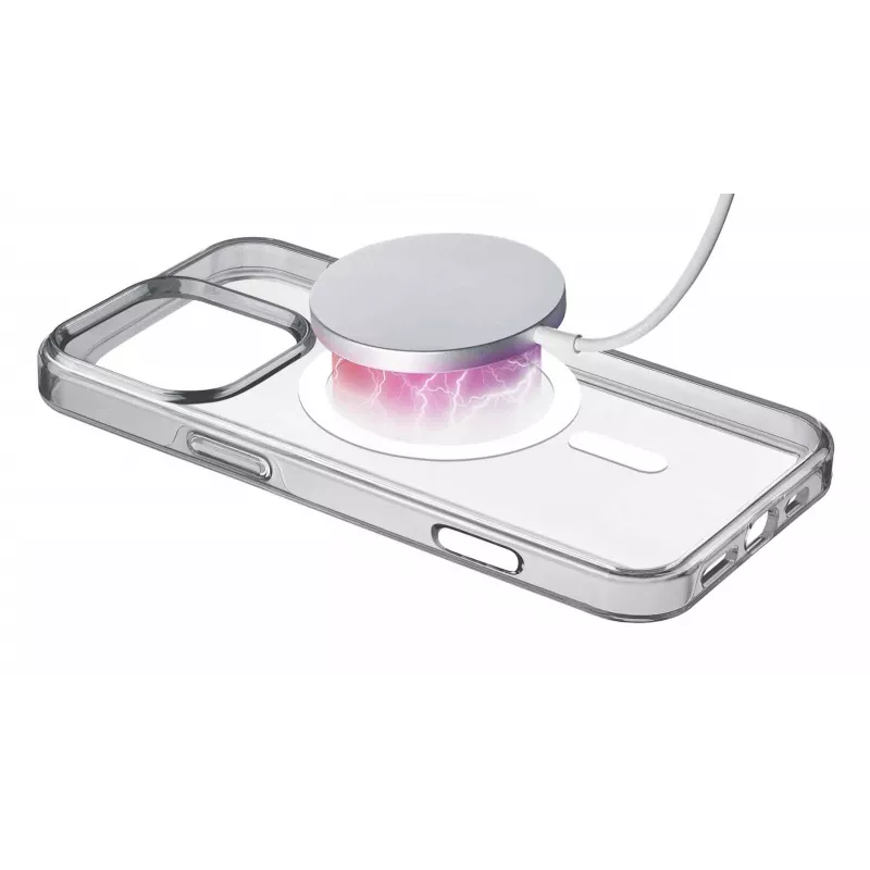 Cellularline Gloss Mag - iPhone 16 Pro Max magnetinis dėklas, skirtas įkrovimui ir tvirtinimui prie MagSafe įkroviklio