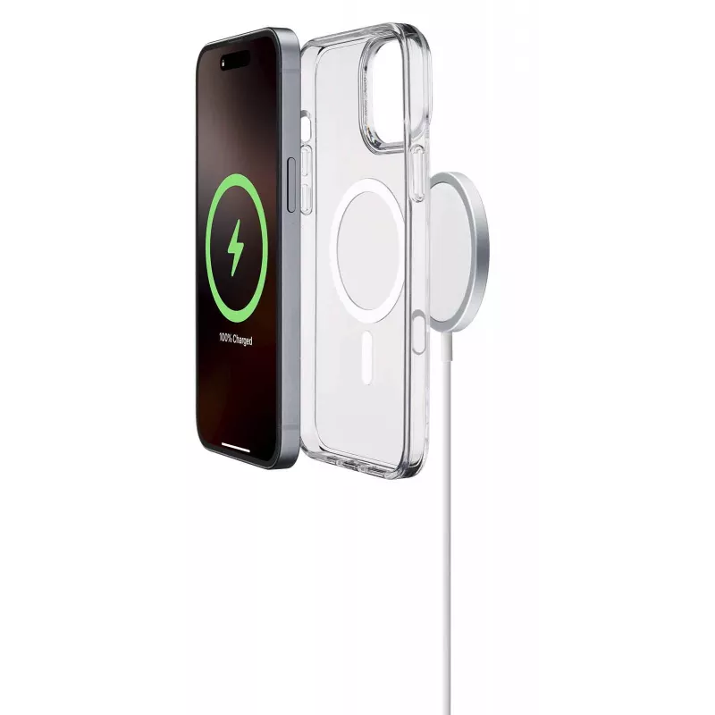 Cellularline Gloss Mag - iPhone 16 Pro Max magnetinis dėklas, skirtas įkrovimui ir tvirtinimui prie MagSafe įkroviklio