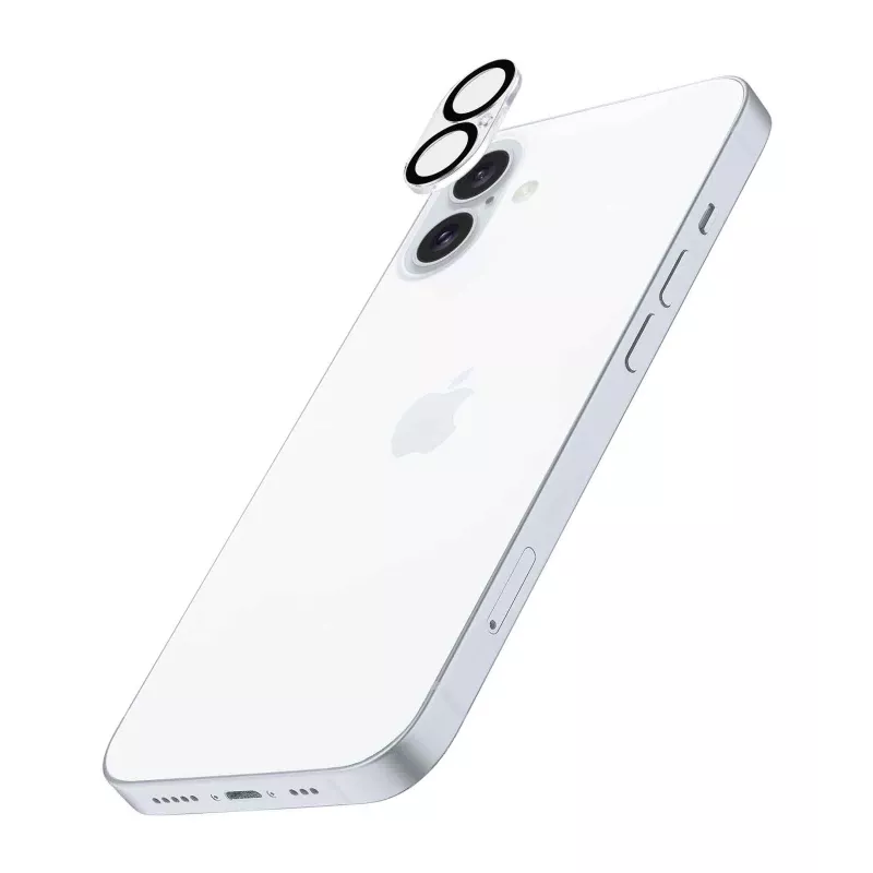 Cellularline kameros lęšio apsauginis stiklas iPhone 16 – skaidrus, atsparus įbrėžimams ir smūgiams