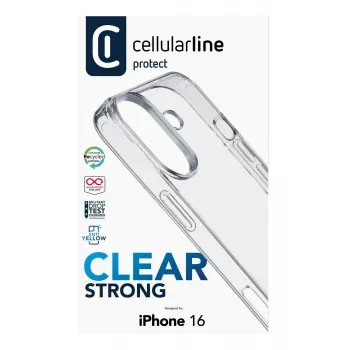 Dėklas Cellularline CLEARDUOIPH16T iPhone 16 Skaidrus 15,5 cm