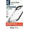 Cellularline Strong Guard dėklas iPhone 16 Pro išmaniajam telefonui, permatomas