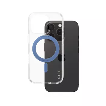 Dėklas PanzerGlass 1317 iPhone 16 Pro mėlynas permatomas 6,3 colio