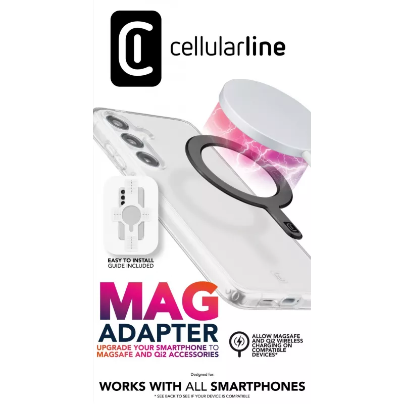 Cellularline MAGADAPTERK magnetinis žiedas išmaniesiems telefonams, MagSafe ekosistemos įgalinimo adapteris