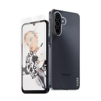 PanzerGlass CARE™ by ® 2-in-1 rinkinys Samsung Galaxy A26 5G, Samsung, Samsung - Galaxy A26 5G, sausas klijavimas, atsparus įbrėžimams, atsparus smūgiams, permatomas, 1 vnt.