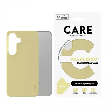 PanzerGlass CARE™ by ® Case Chardonnay Samsung Galaxy S25, Dėklas, Samsung, Samsung - Galaxy S25, Geltona