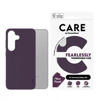 PanzerGlass CARE by Fashionable dėklas slyvinė violetinė Samsung Galaxy S25 permatomas