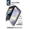 Dėklas Folio Cellularline Galaxy S25 16,1 cm Juodas 3 Kortelių Kišenės