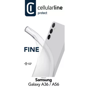 Dėklas Cellularline FINECGALA36T Samsung Galaxy A36/A56 permatomas