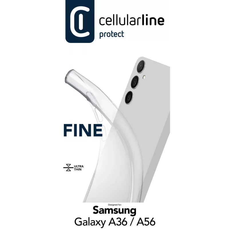 Dėklas Cellularline FINECGALA36T Samsung Galaxy A36/A56 permatomas