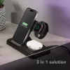 Tech Pop belaidė įkrovimo stotelė išmaniesiems laikrodžiams ir telefonams juoda