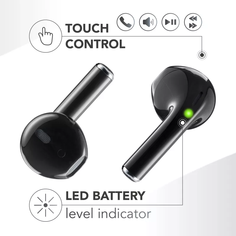 Ausinės Music Sound SPARK TWS su LED ekranu