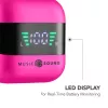 Ausinės Music Sound SPARK TWS su LED ekranu, rožinės spalvos