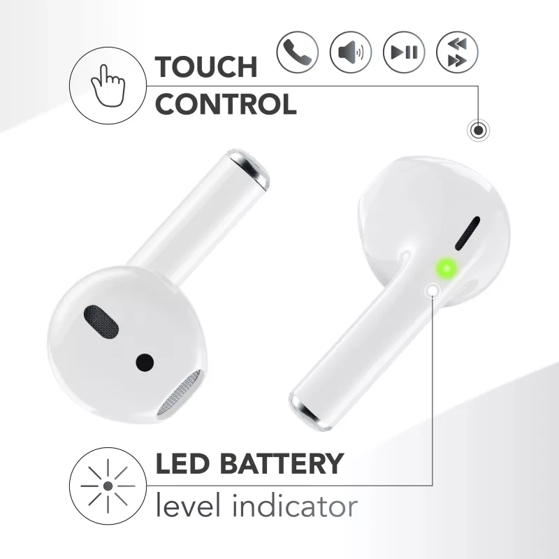 Music Sound SPARK belaidės ausinės su LED ekranu