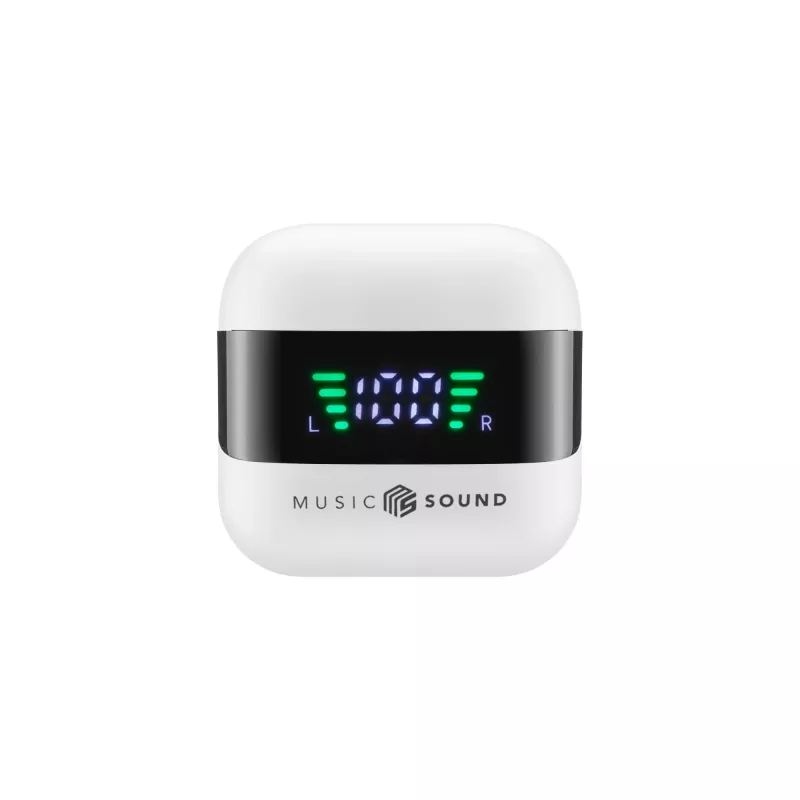 Music Sound SPARK belaidės ausinės su LED ekranu