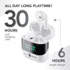 Music Sound SPARK belaidės ausinės su LED ekranu