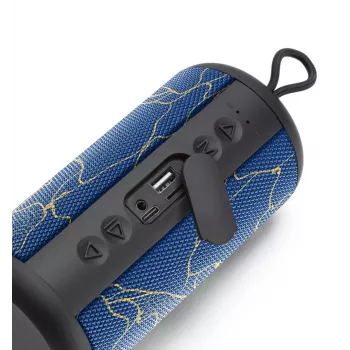 Music Sound Vertical Bluetooth garsiakalbis 5WATT, 5 W, belaidis, 0.15 m, monofoninis nešiojamas garsiakalbis, mėlynas, cilindras
