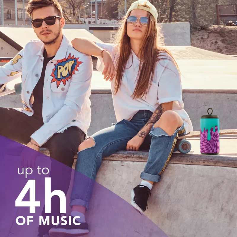 Nešiojamas garsiakalbis Mono Portable Speaker Music Sound Vertical Speaker Violet