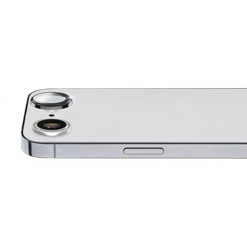Cellularline CAMERARINGIPHSE4 apsauginis žiedas telefono kameros objektyvui iPhone 16e, skaidrus