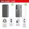 Displex Screen Protector + Dėklas Samsung Galaxy S25 Edge, Eco Montavimo Rėmelis, Atsparus Įbrėžimams