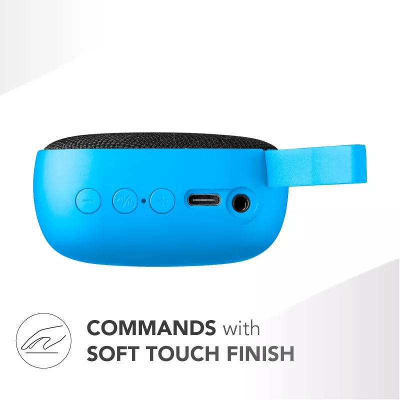 Belaidis garsiakalbis Music Sound 3 W mėlynas, kompaktiškas, Bluetooth