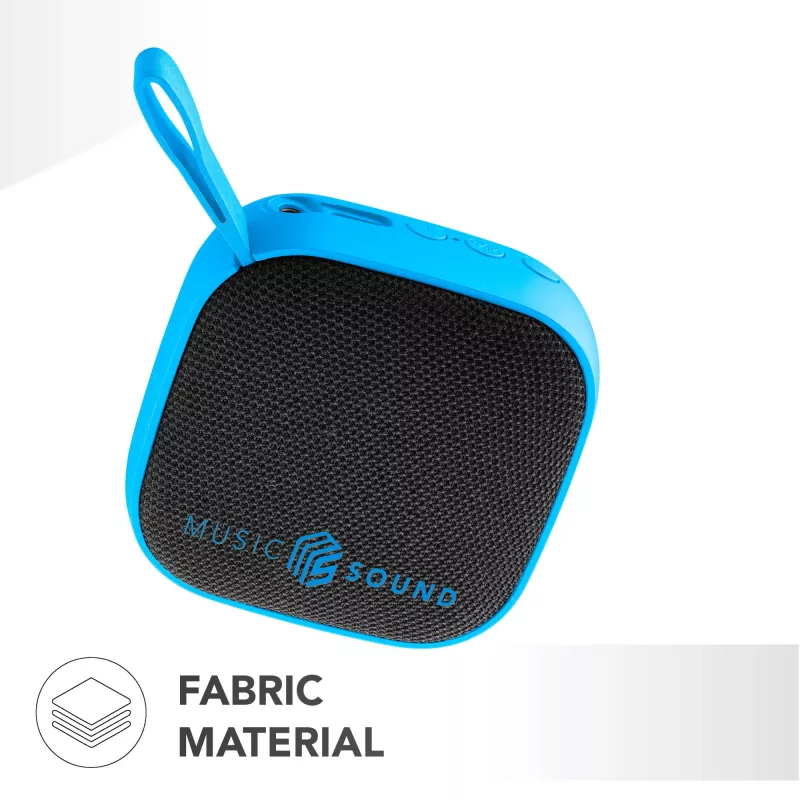 Belaidis garsiakalbis Music Sound 3 W mėlynas, kompaktiškas, Bluetooth