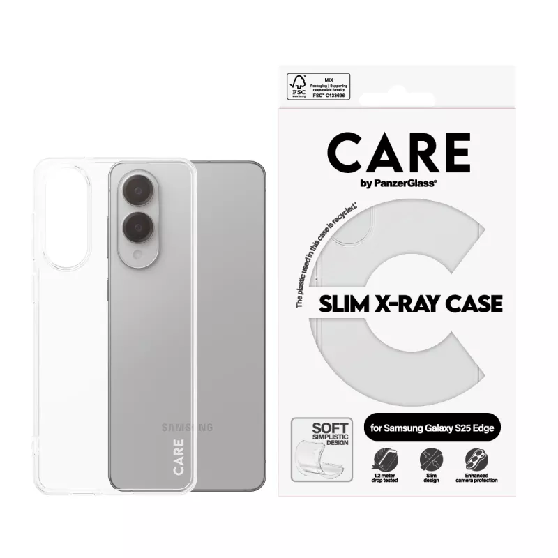 PanzerGlass CARE X-Ray Soft permatomas apsauginis dėklas Samsung Galaxy S25 Edge