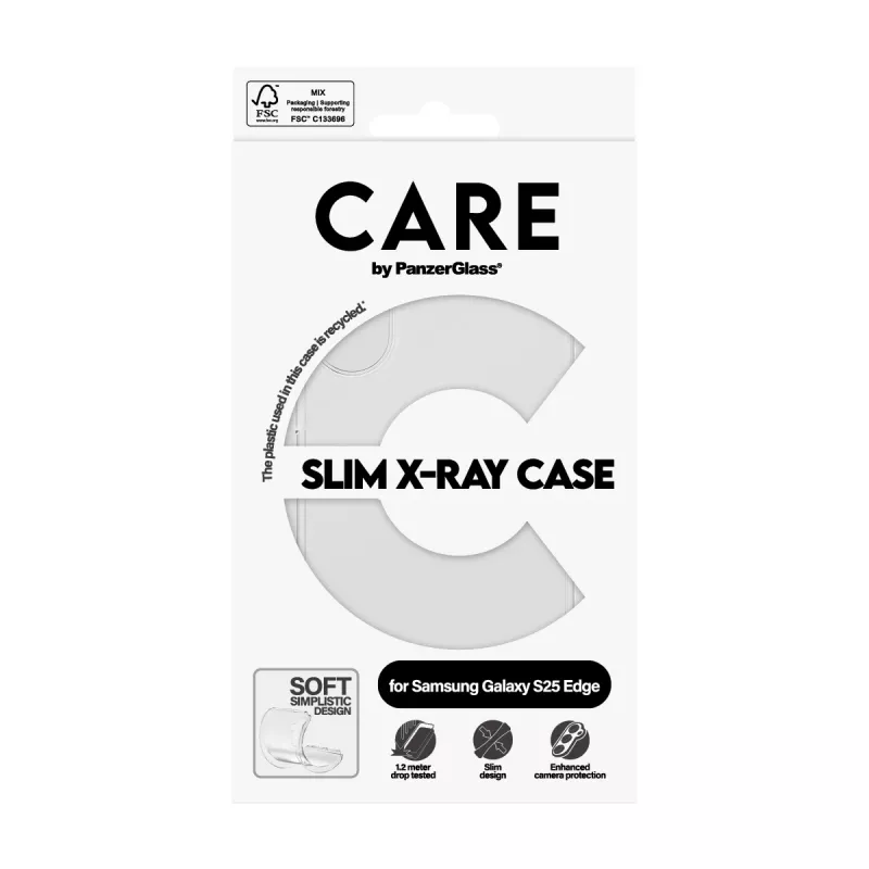 PanzerGlass CARE X-Ray Soft permatomas apsauginis dėklas Samsung Galaxy S25 Edge