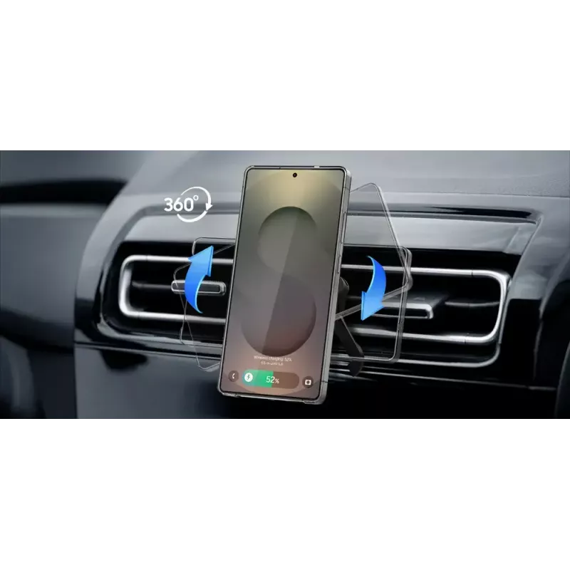 Automobilinis magnetinis belaidis įkroviklis Samsung Qi2 GP-PWU025WIBBW – išmaniesiems telefonams (reikalingas magnetinis dėklas), juodas