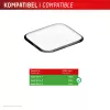 Displex Unbreakable Full Cover Smart Glass Apple Watch 9/8/7 (41mm), 2 vnt., itin plonas, nuo krašto iki krašto, Eco Mount