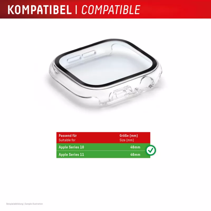 E.V.I Displex Full Body ekrano apsauga Apple Watch Series 10/11 (46 mm), skaidri