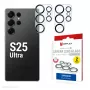 Displex Full Cover Camera Lens Glass Samsung Galaxy S25 Ultra, 10H, pilnas fotoaparatų apsauginis stiklas, Quick Mount, 2 vnt.