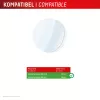 Displex 9H grūdintas stiklas Galaxy Watch 7/6 (44 mm), 2 vnt., itin plonas, berėmis, apsauga nuo pirštų atspaudų, pagaminta Vokietijoje