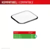 Displex Unbreakable Full Cover Smart Glass apsauginis stikliukas Apple Watch Ultra 3/Ultra 2/Ultra (49 mm), 2 vnt., nuo krašto iki krašto, permatomas
