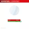 Displex 9H stiklas Galaxy Watch 6 Classic (47mm), 2 vnt., itin plonas, be rėmelio, apsauga nuo pirštų atspaudų, pagaminta Vokietijoje