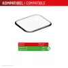 Displex Unbreakable Full Cover Smart Glass apsauginis stiklas Apple Watch 11/10 (42 mm), 2 vnt., itin plonas, nuo krašto iki krašto, Eco Mount