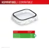 Displex 10H Grūdintas stiklas Apple Watch SE3/SE2/SE (40mm), viso korpuso dėklas, IP68, užsegamas, permatomas