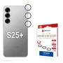 Displex Premium stiklinis objektyvo stiklas, Samsung Galaxy S25+, 10H, Single Rings, DLC, permatomas, Quick Mount