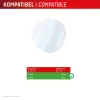 Apsauginis stiklas Compulocks Displex 9H, skirtas Garmin fenix 8 / fenix E (47 mm) – 2 vnt., itin plonas, berėmis, apsaugantis nuo pirštų atspaudų