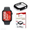 Apsauginis stiklas PanzerGlass Displex 10H, skirtas Apple Watch SE3/SE2/SE (40 mm) – pilnas korpusas, IP68, užspaudžiamas, juodas matinis