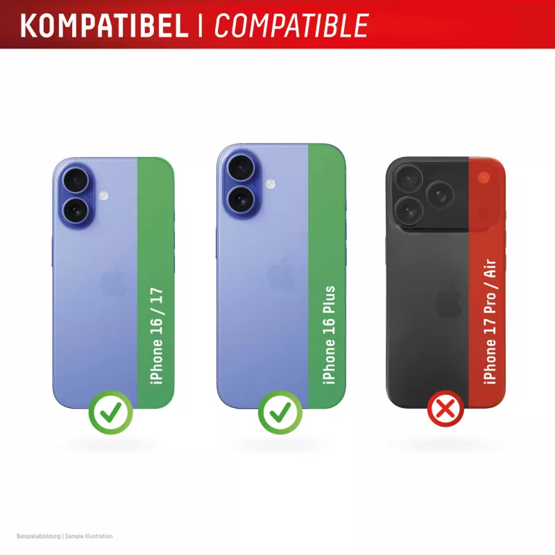 Displex Full Cover Camera Lens Glass iPhone 16/16 Plus/17, 10H, pilnas fotoaparato apsaugos stiklas, greitas montavimas, 2 vnt. pakuotė